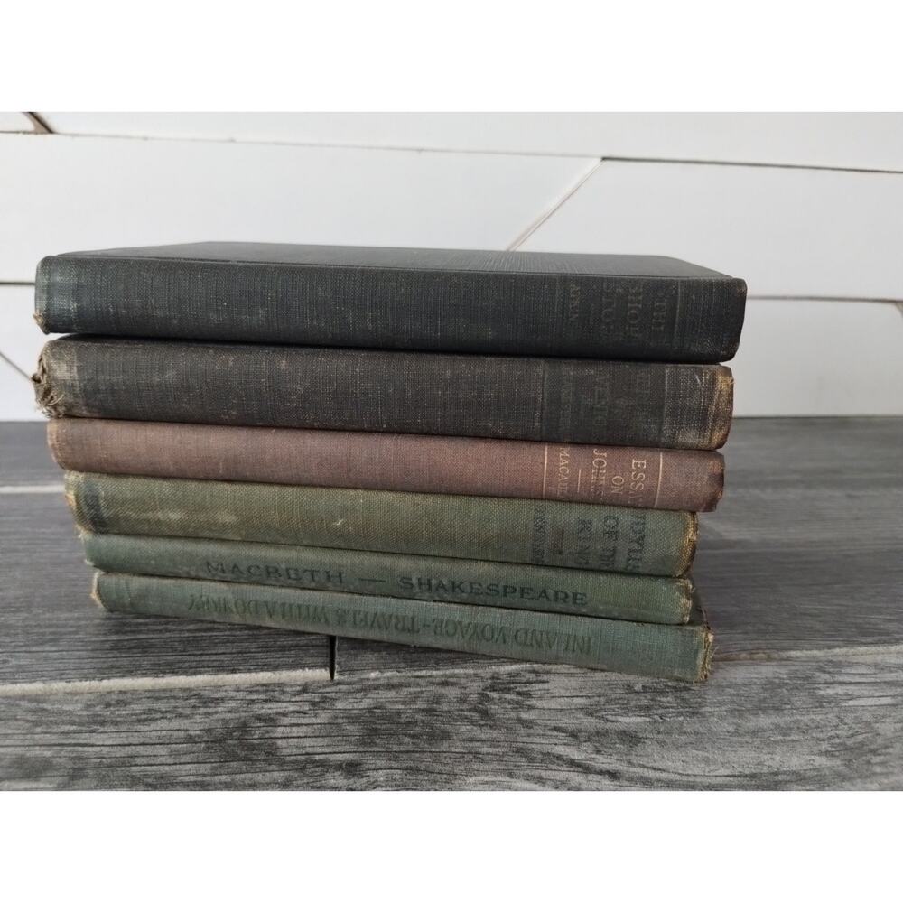Lot of 6 Eclectic English Classics - Merrill's English Texts - Academy Classics